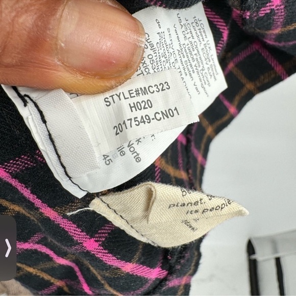 Madewell plaid flannel raglan babydoll dress half sleeve size 2 - Picture 10 of 13